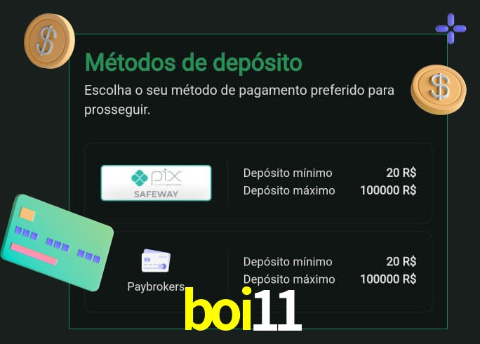 O cassino boi11 oferece uma grande variedade de métodos de pagamento